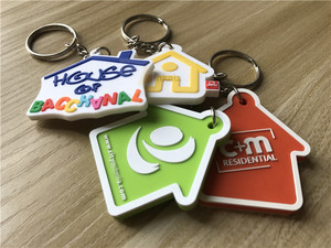 Key Chain <strong>Custom</strong> Real Estate Gifts <strong>Pvc</strong> House <strong>Shaped</strong> <strong>Keychain</strong> - Product Image 3