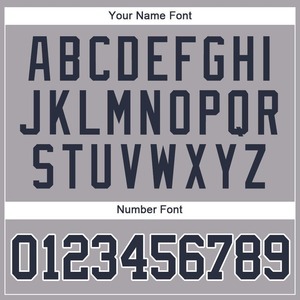 Maillot de baseball personnalisé respirant grande taille gris marine-blanc (100% polyester unisexe) - Product Image 5