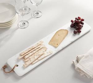 Planche à fromage en marbre de qualité supérieure faite à la main avec un motif de grain unique, parfaite pour la décoration des repas et le plateau de service au fromage - Product Image 3
