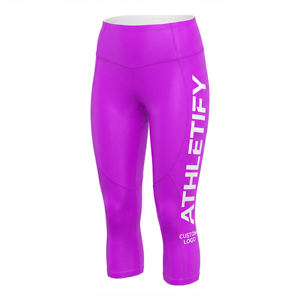 Leggings de yoga taille haute sans couture à taille élastique-Vêtements de sport pour femmes, collants de fitness et d'entraînement OEM et marque privée - Product Image 1