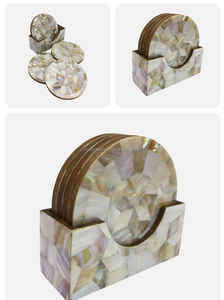 Exportateur indien Fourniture en gros Sous-verres de thé en résine élégante de qualité supérieure Ensemble de coussins de décoration de table à vendre en vrac - Product Image 4