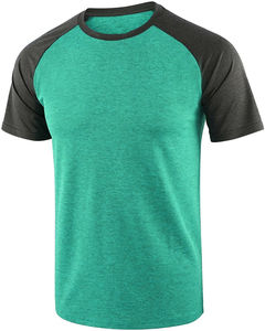 Vente en gros T-shirts garçons shorts T-shirt à manches colorées T-shirt à col rond de haute qualité sur mesure 100% coton - Product Image 1