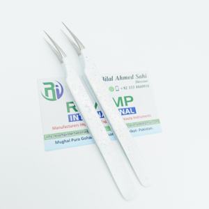 Offres Spéciales durable en acier inoxydable blanc paillettes dauphin forme Extension de cils pince à épiler isolation cils fibre pointe - Product Image 4