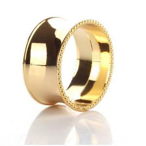 Design Simple Rond De Serviette En Métal De Qualité Supérieure Argent Fini Parfait Hôtel Restaurant Décor De Table Élégant Accessoire De Salle À Manger - Product Image 2