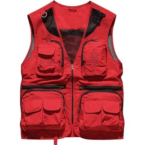 Wholesale <b>Hi</b> <b>Vis</b> Reflective Vest Outdoor Safety Vest Construction Safety Vest with Pockets Sleeveless Reflective Clothing - Product Image 4