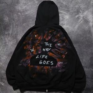 Alta calidad diseño único algodón personalizable ropa de calle Logo bajo MOQ producción rápida ropa personalizada hombres sudaderas con capucha - Product Image 6