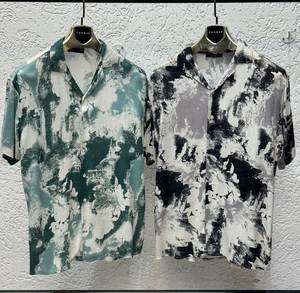 เสื้อเชิ้ตแขนสั้นลายดอกไม้ทันสมัยสำหรับผู้ชาย ทรงหลวม ผ้าเนื้อบางเบา ดีไซน์เก๋สำหรับฤดูร้อน ชุดลำลองสำหรับวันหยุด - Product Image 6