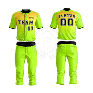 Uniformes de Béisbol Profesionales para Equipos, Transpirables, de Secado Rápido, Colores Personalizados, Logotipo, Alta Calidad, 100% Poliéster, Deportivos - Product Image 3