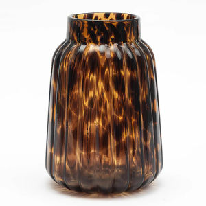 Beats Leopard <b>Amber</b> Handcrafted <b>Glass</b> Vase Premium Decorative Vase at Affordable Price - Product Image 5