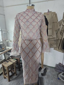 Hermoso caftán musulmán tradicional hecho a mano marroquí, nuevo diseño, modesto, bellamente coloreado, cuentas de piedra, accesorio de ropa de trabajo - Product Image 5