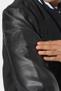 Confortable hiver hommes Letterman veste avant Logo imperméable respirant réversible haute qualité prix - Product Image 5