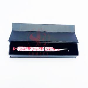 แหนบปลายขนตา90องศาทำจากสแตนเลสแหนบปลายขนตาเพิ่มวอลลุ่มแบบมืออาชีพพร้อมกล่องบรรจุภัณฑ์โลโก้แบบกำหนดเอง - Product Image 2