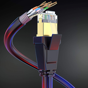 Cable de Red CAT 8 - 40 Gbps, Doble Blindaje, Cubierta de PVC, Cobre Puro para Uso en Computadoras, Disponible en Longitudes de 2 m, 3 m y 5 m - Product Image 4