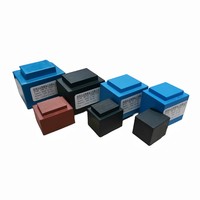 Transformateur de puissance à faible fréquence AC 220V 230V vers 6V 9V 12V EI30 EI35 EI41 EI48 Époxy noir 1VA 1.5VA 2VA 3VA 5VA 10VA