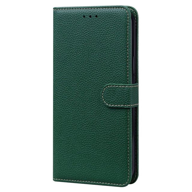 Factory Magnetic Stand Foldable Leather Wallet Flip Cover Mobile Phone Case with Card Slots for for Pixel (PU+TPU)