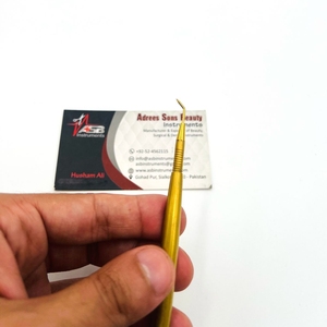 Pinzas para pestañas de acero inoxidable chapado en oro de alta calidad, peine de Punta puntiaguda, herramienta de separación de pestañas, herramienta de belleza sostenible - Product Image 4