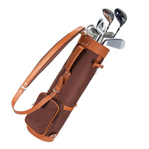Sunday Club Carry Staff Half Golf Bag Bolsa de viaje resistente al agua Soporte ligero Hecho de cuero Nylon - Product Image 1