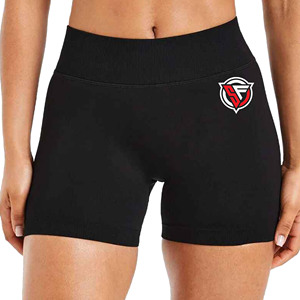 Short de gymnastique taille moyenne sans couture pour femmes coton léger respirant séchage rapide fermeture à cordon Jogging Fitness Yoga - Product Image 1