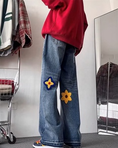 กางเกงยีนส์เดนิมทรงขาดสไตล์ OEM รุ่นใหม่สำหรับผู้ชาย สีพื้นฟอกสี ซัมเมอร์ แห้งเร็ว สวมใส่สบาย - Product Image 3