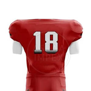 ชุดอเมริกันฟุตบอลน้ำหนักเบาแขนสั้นระบายอากาศได้ไซส์ใหญ่พิเศษสีตามสั่งสไตล์ใหม่ - Product Image 5