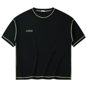 T-shirts imprimés personnalisés pour hommes, col rond, 100 % coton, coupe ample, respirants et écologiques - Product Image 3