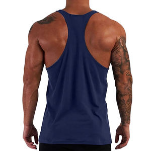 Débardeurs décontractés pour hommes Respirants 100% coton Chemises sans manches imprimées personnalisées - Product Image 5