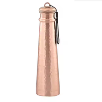 Bouteille d'eau en cuivre de qualité supérieure, écologique, 1000 ml, design martelé, bienfaits ayurvédiques, 100% pure, pour une boisson saine