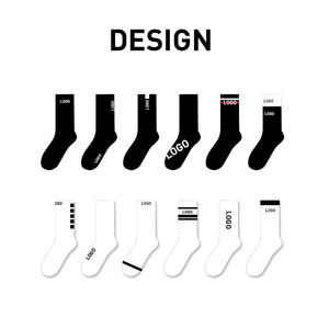 Calcetines de algodón de corte bajo para hombre ODM, logotipo personalizado, transpirables, informales, estilo deportivo, diseño de bloques de color, suaves, elásticos, absorbentes del sudor - Product Image 3