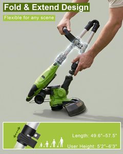 <span class=keywords><strong>Tagliabordi</strong></span> Elettrico Senza Fili, Attrezzo da Giardino, <span class=keywords><strong>Decespugliatore</strong></span> Leggero con Alimentazione Automatica della Filo, Tagliaerba con Batteria Ricaricabile 21V - Product Image 4