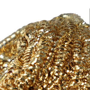 Губка для чистки кастрюль золотого цвета, кухонная щетка для чистки на спирали, скребок для кастрюль из нержавеющей стали - Product Image 5