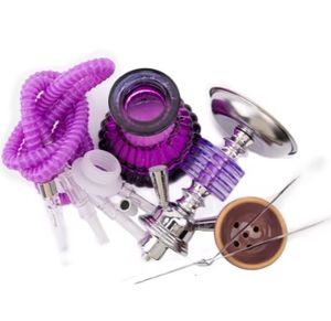 Ensemble de narguilé Shisha en alliage d'aluminium de grande taille avec accessoires de gros - Product Image 2