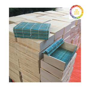 Estuche de almacenamiento de madera de bambú macizo artesanal, organizador hecho a mano para accesorios de joyería - Product Image 6