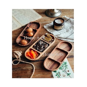 Assiette à fruits secs en bois de la plus haute qualité, dernier design, vaisselle, assiette à dattes, assiette à dessert, prix abordable - Product Image 6