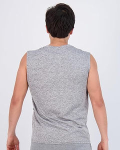 Camiseta sin mangas personalizada de talla grande para hombre al por mayor, camiseta sin mangas transpirable de secado rápido para gimnasio, chaleco de entrenamiento de alta calidad para Fitness - Product Image 3