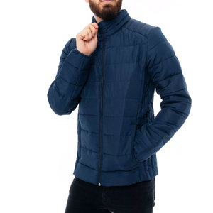 Nouvelle veste matelassée à col montant en toile OEM personnalisée pour hommes, haute qualité, tenue décontractée d'hiver, style urbain, couleurs et logo personnalisables - Product Image 4