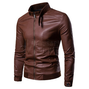 Chaqueta de cuero para hombre de alta calidad personalizada, chaqueta de cuero al por mayor, chaqueta de cuero genuino para hombre de nuevo diseño - Product Image 1