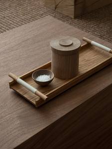 Bandeja rectangular de madera de diseño inteligente para servir, acabado Natural, tamaño estándar para el hogar y la boda, bandeja para servir comida hecha a mano - Product Image 5