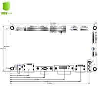 2560x1600 2560x1440 2560x1080 2560x2048 LCD FPD-QHD Papan Penggerak Industri /DP/VGA/DVI AD Board