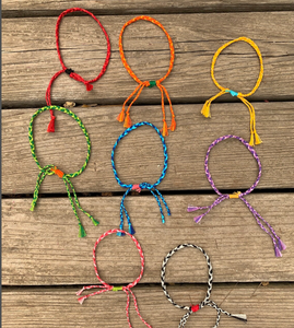 Colorful Handmade Braided <b>Bracelets</b> Colorful - <b>String</b> - Trendy - *CUSTOMIZABLE* - Product Image 1