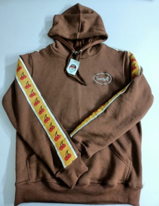 Sweat-shirt à capuche uni en coton mélangé de qualité pour hommes, conçu sur mesure, coupe régulière, fabricant Streetwise - Product Image 2