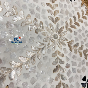 ถาดรองจานประดับมุกทำมือสไตล์เวียดนามพร้อมขอบหวายธรรมชาติสำหรับตกแต่งภายใน - Product Image 4