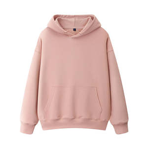 Ensemble pantalon de survêtement à capuche beige brodé sur mesure polaire épaisse avec col roulé respirant anti-rides caractéristiques Logo Blanks - Product Image 3