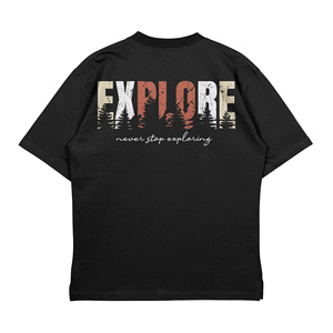 Camiseta Oversize de Color Liso con Estampado para Senderismo, Venta al por Mayor 2026, para Mujer, Alta Calidad, 240 g/m², 100% Algodón, Secado Rápido, Transpirable - Product Image 1