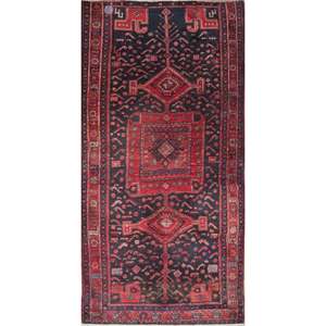 Tapis en laine Mahal noué à la main de qualité supérieure, design vintage luxueux, artisanal, pour la décoration des sols de la maison et du bureau - Product Image 1