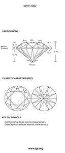 B2B D'Vins Bijoux Modèle AAA-2114 pour Certifié 1.11 CT Lâche Diamant Blanc Naturel L Couleur FL FLOW Pureté EX Coupe Polie pour - Product Image 4