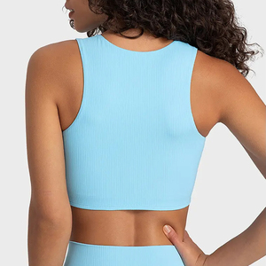 OEM Logo personnalisé couleur unie Yoga à manches courtes à manches longues Sportswear Gym Fitness course Leggings ensemble séchage rapide femmes 2026 - Product Image 3