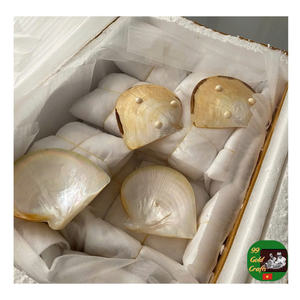 Assiette ronde en nacre pour la présentation de plats gourmands, cuillère artisanale incluse, cuillère en nacre, repas de luxe - Product Image 6