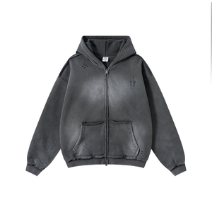 <span class=keywords><strong>Felpa</strong></span> da uomo con <span class=keywords><strong>cappuccio</strong></span> in cotone spugna pesante con <span class=keywords><strong>cappuccio</strong></span> rosso sbiadito e sbiadito <span class=keywords><strong>felpa</strong></span> con <span class=keywords><strong>cappuccio</strong></span> Vintage personalizzata - Product Image 4