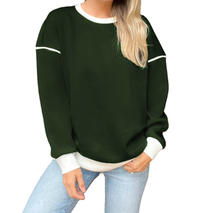 Jersey liso en blanco Drop Shoulder Yoga Gym figuras Multi Color Mezcla opcional bordado Logo cuello redondo sudadera transpirable - Product Image 1