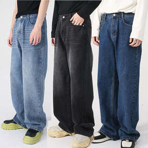 Vintage calle botón lavable otoño impresión diseño venta al por mayor Denim para hombres directo de fábrica - Product Image 4